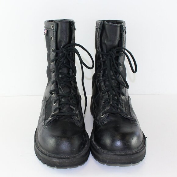 Danner Steel Toe Black Leather Combat Work Boots (9.5 US) - Picture 2 of 10